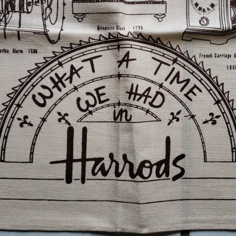 Unique vintage "clock" kitchen towel - Picture 2 of 8